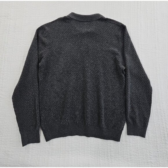 Tahari Wool Blend Sweater Men's Medium Grey Long Sleeve Pullover NWT MSRP $70 - Picture 12 of 16